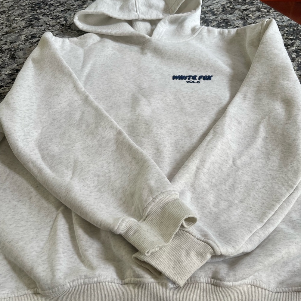 Women’s White Fox Gray Hoodie